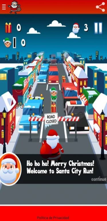 圣诞老人城市奔跑安卓手机版图片1